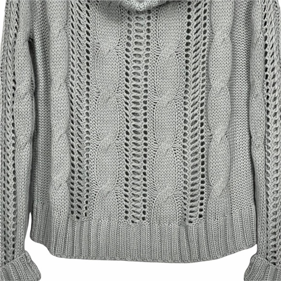 Heartloom Phoebe Grey Cowl Neck Sweater Size Small - Picture 4 of 9